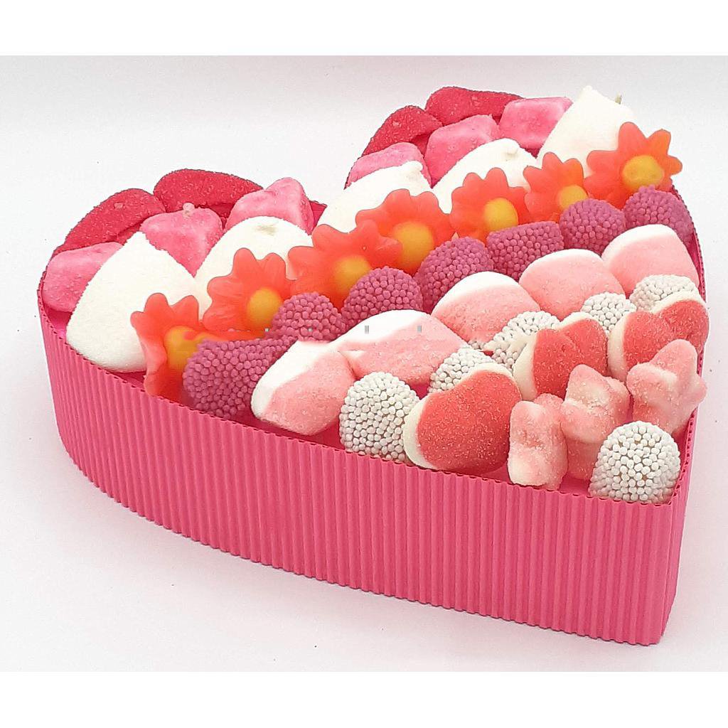 Corazón de chuches de colores - Mis Globos