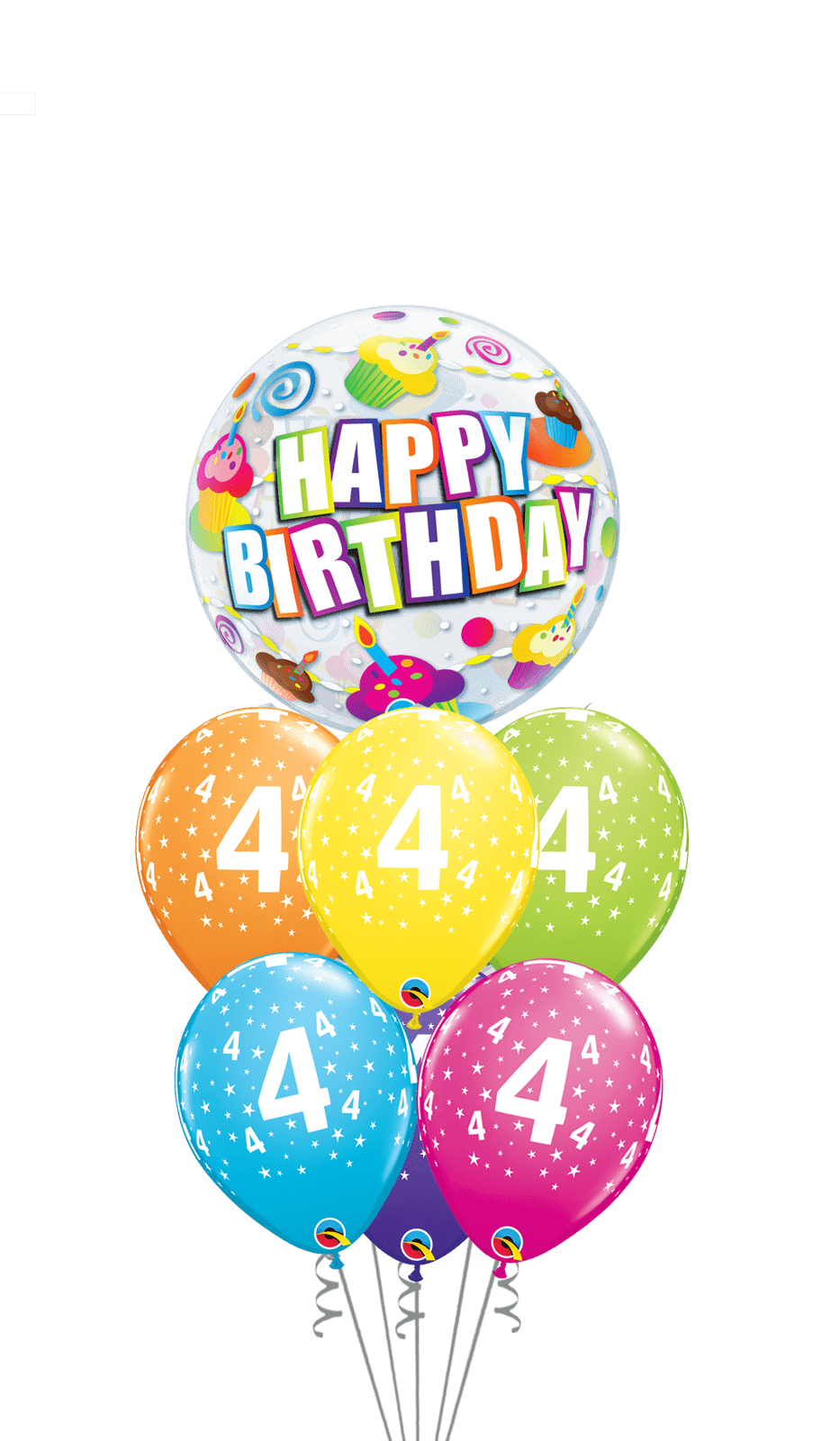 Ramo Cumpleaños Nº 2 burbuja - Mis Globos