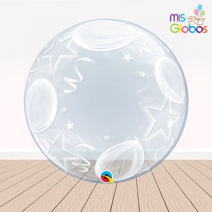 Decoburbuja de 60 cm. estrellas - Mis Globos