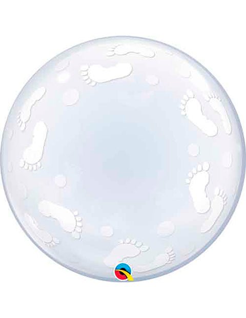 Decoburbuja de 60 cm. Huellas - Mis Globos