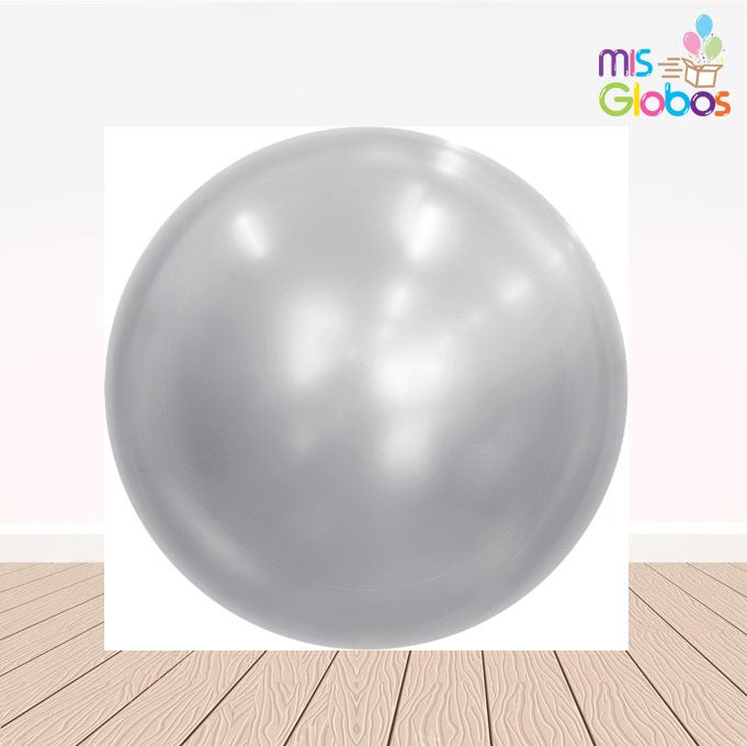 Decoburbuja de 60 Cm. Plata - Mis Globos