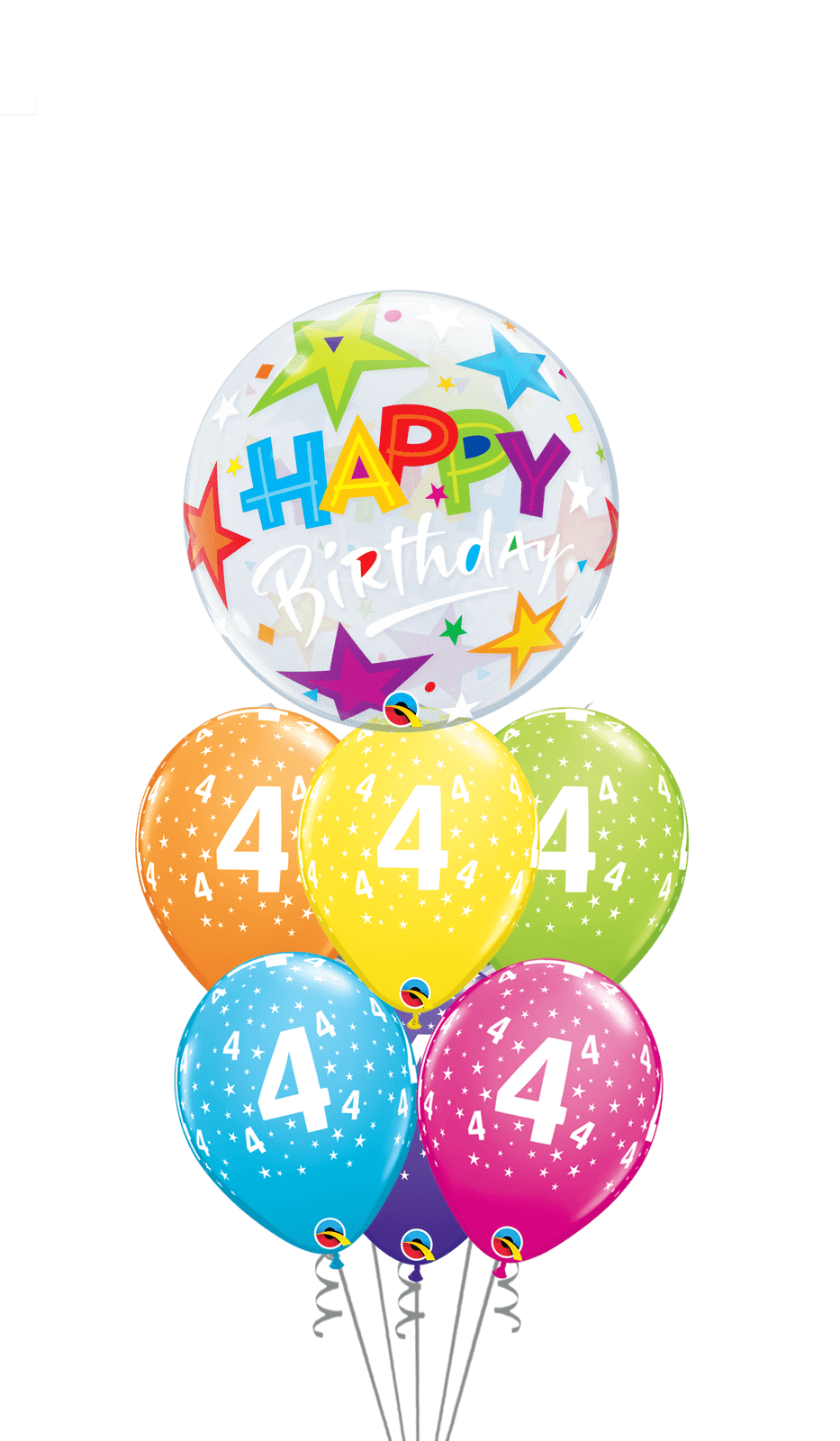 Ramo Cumpleaños Nº 2 burbuja - Mis Globos