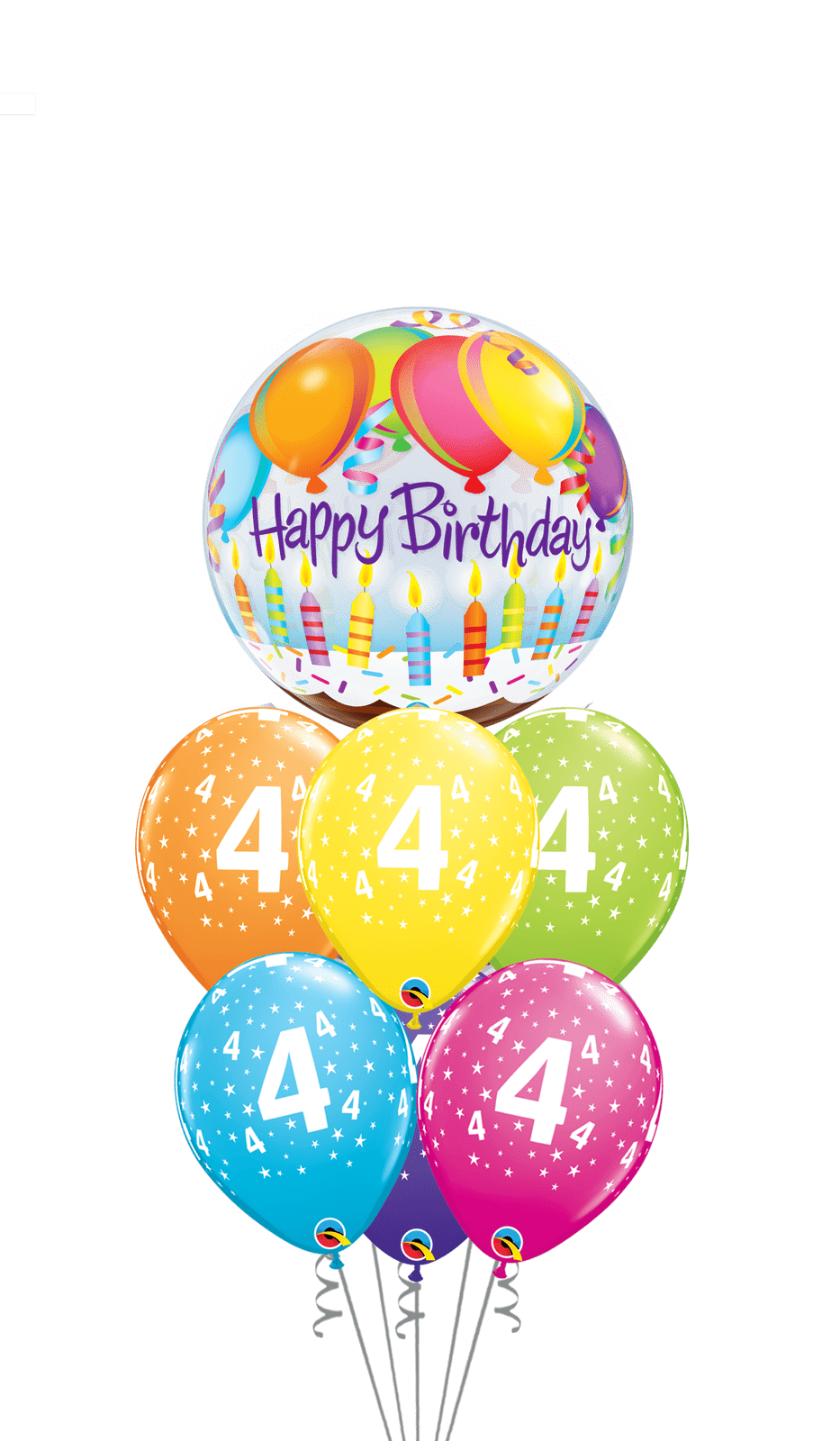 Ramo Cumpleaños Nº 2 burbuja - Mis Globos