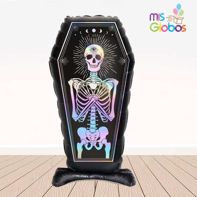 Globo Airloonz Ataúd Esqueleto - Mis Globos