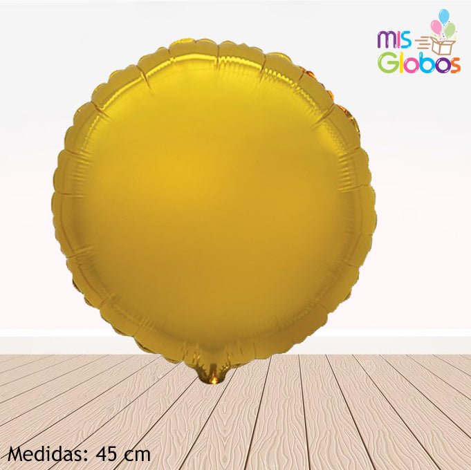 Globo Círculo 45 Cm. Oro - Mis Globos