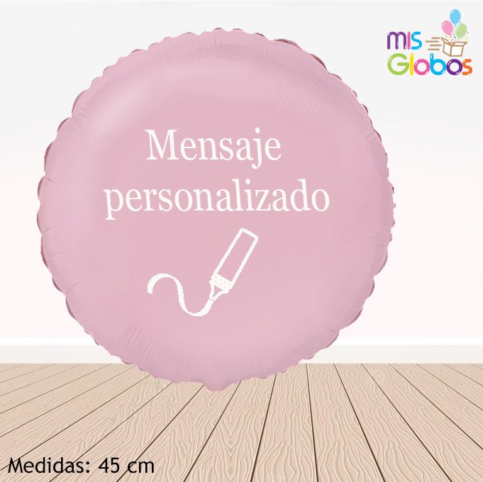 Globo Círculo 45 Cm. Rosa pastel - Mis Globos