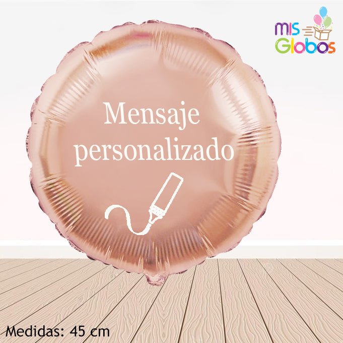 Globo Círculo 45 Cm. Rosegold - Mis Globos