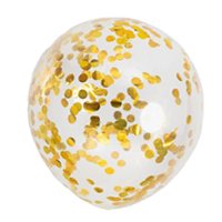 Globo con confetti oro hinchado con Helio por unidades. - Mis Globos