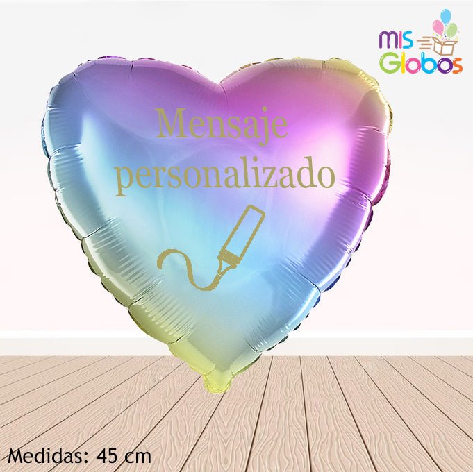 Globo Corazón 45 Cm. Iridiscente - Mis Globos