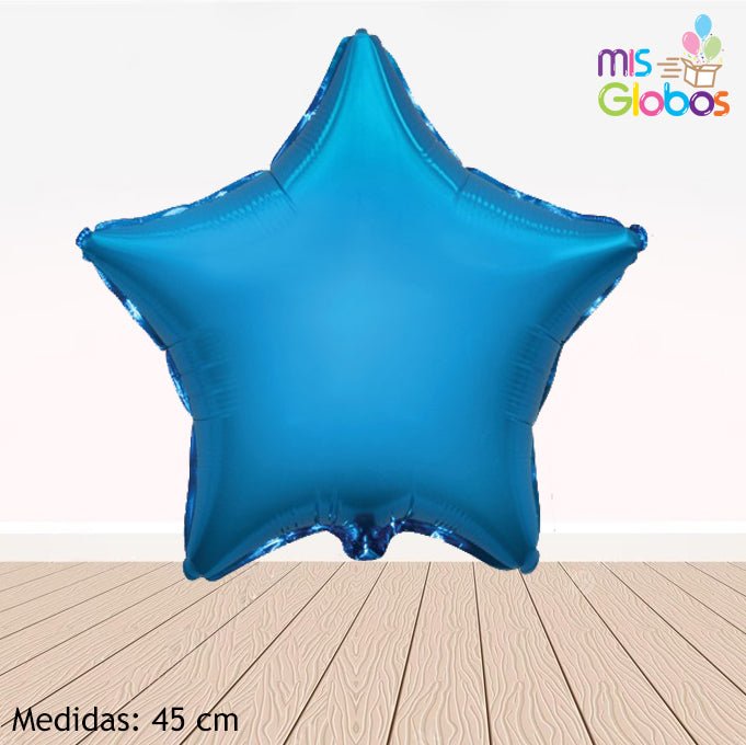 Globo Estrella 45 Cm. Azul real - Mis Globos
