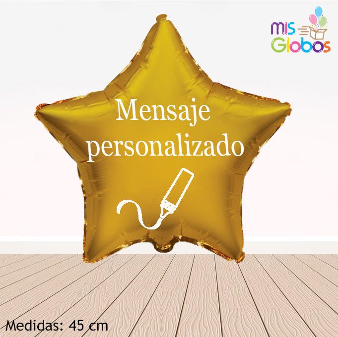 Globo Estrella 45 Cm. Oro - Mis Globos