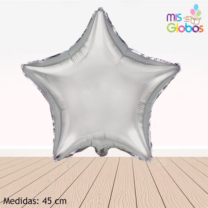 Globo Estrella 45 Cm. Plata - Mis Globos