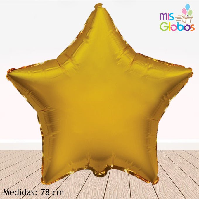 Globo Estrella Grande 78 cm. Oro - Mis Globos