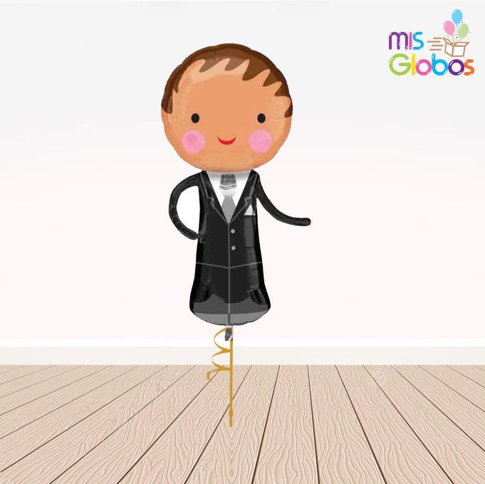 Globo Forma Chico de traje - Mis Globos