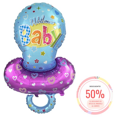 Globo forma Chupete azul - Mis Globos