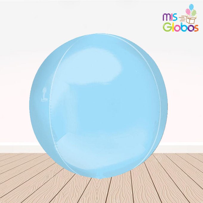 Globo forma esfera Azul cielo