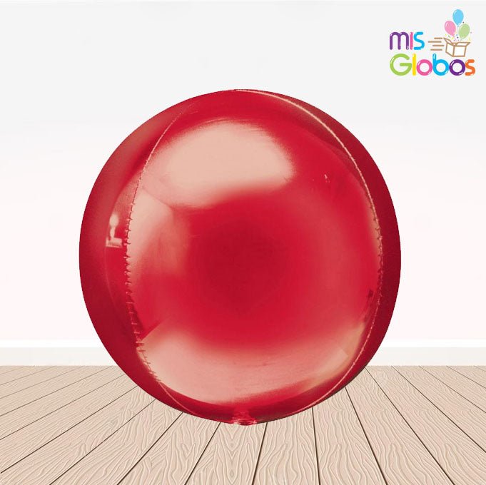 Globo forma esfera Roja