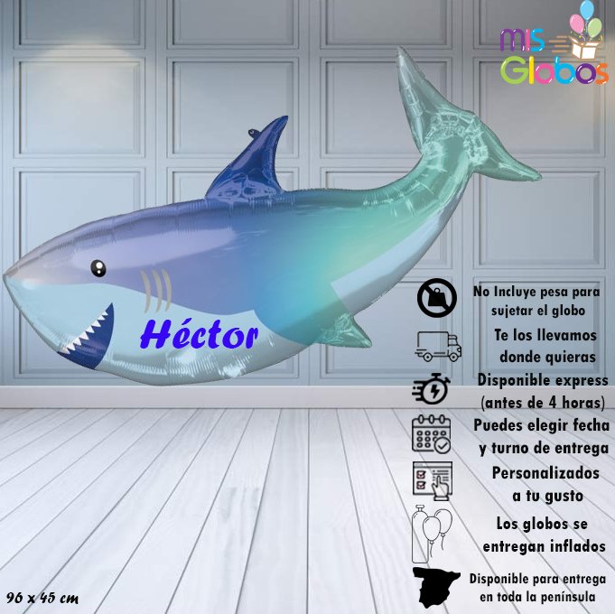 Globo forma Tiburón - Mis Globos