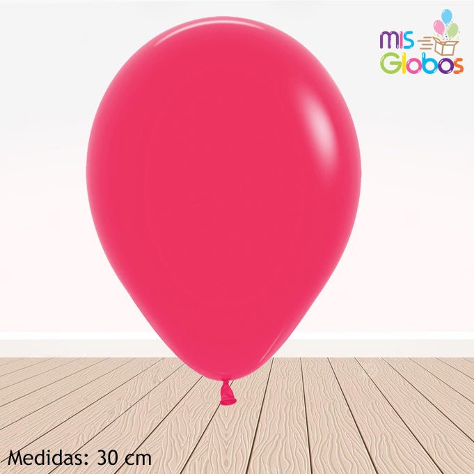 Globo Frambuesa mate hinchado con Helio por unidades. - Mis Globos