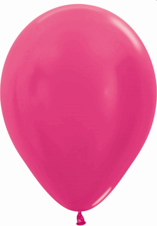 Globo Fucsia metal hinchado con Helio por unidades. - Mis Globos