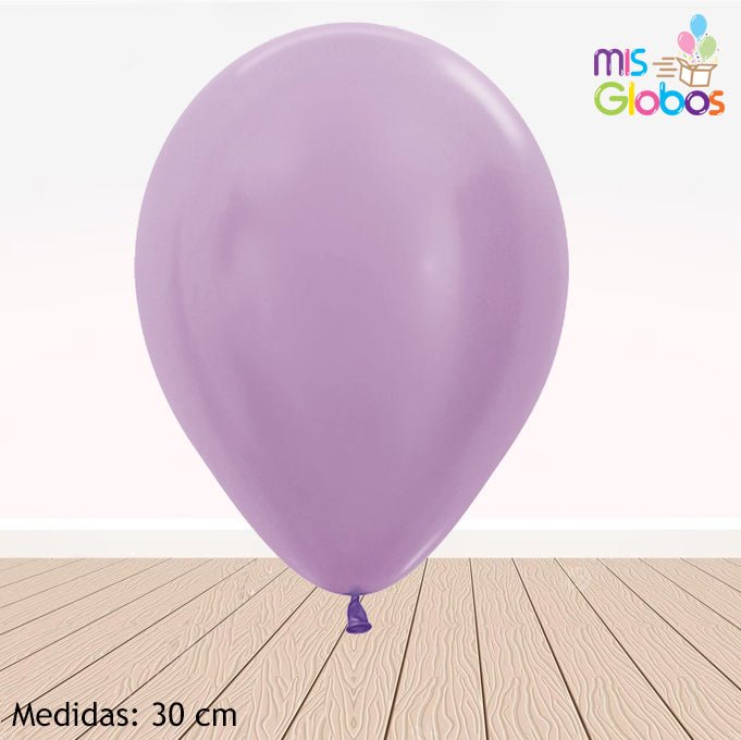 Globo Lila metal hinchado con Helio por unidades. - Mis Globos