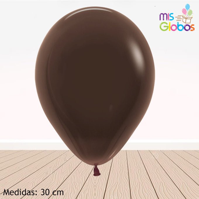 Globo Marrón mate hinchado con Helio por unidades. - Mis Globos