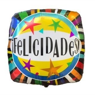 Globo mylar cuadrado Felicidades - Mis Globos