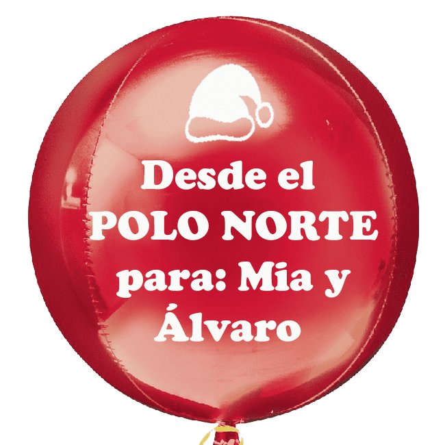 Globo Regalo desde el Polo norte... - Mis Globos