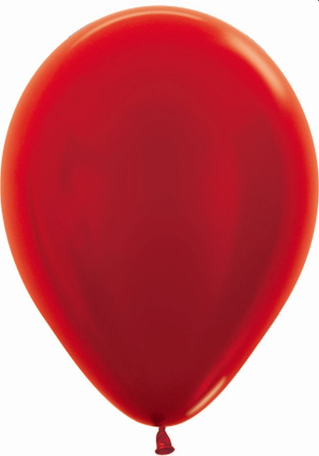 Globo Rojo metal hinchado con Helio por unidades. - Mis Globos