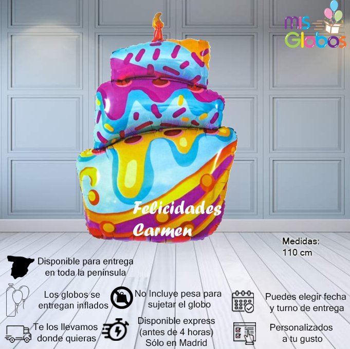 Globo superforma Tarta Deliciosa - Mis Globos
