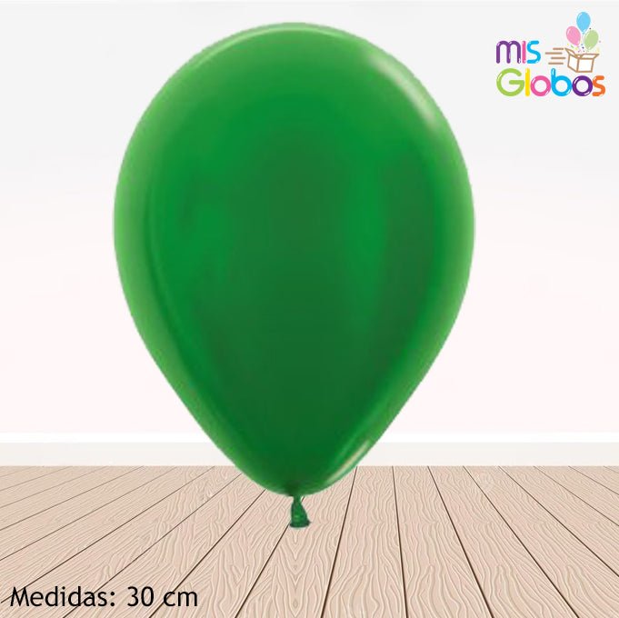 Globo Verde Selva metal hinchado con Helio por unidades. - Mis Globos