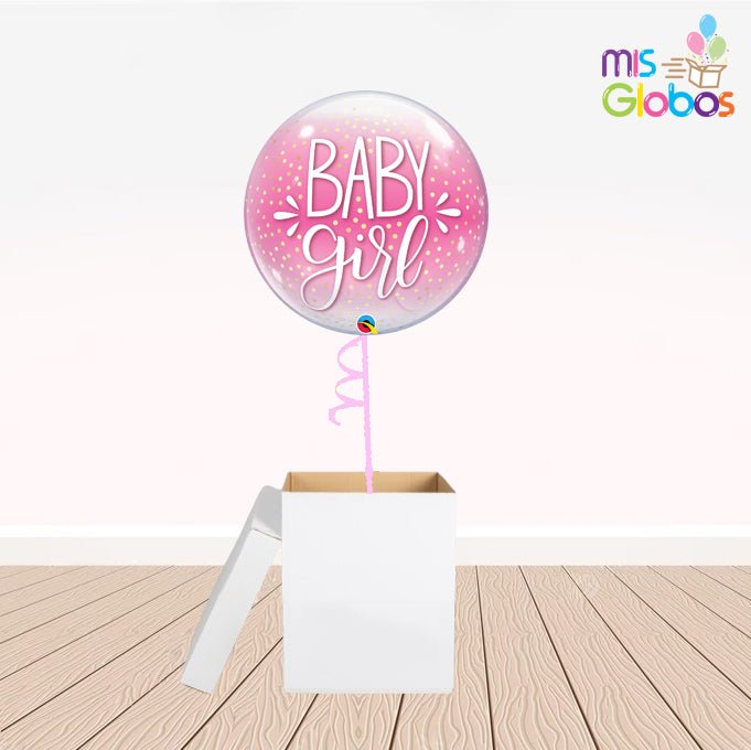 Caja GloBOOM con globos Burbuja Bebé - Mis Globos