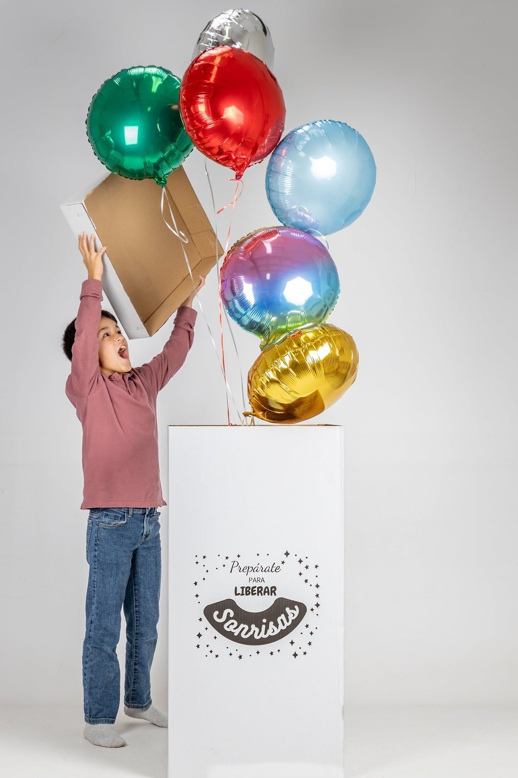 Caja GloBOOM con globos Círculos - Mis Globos