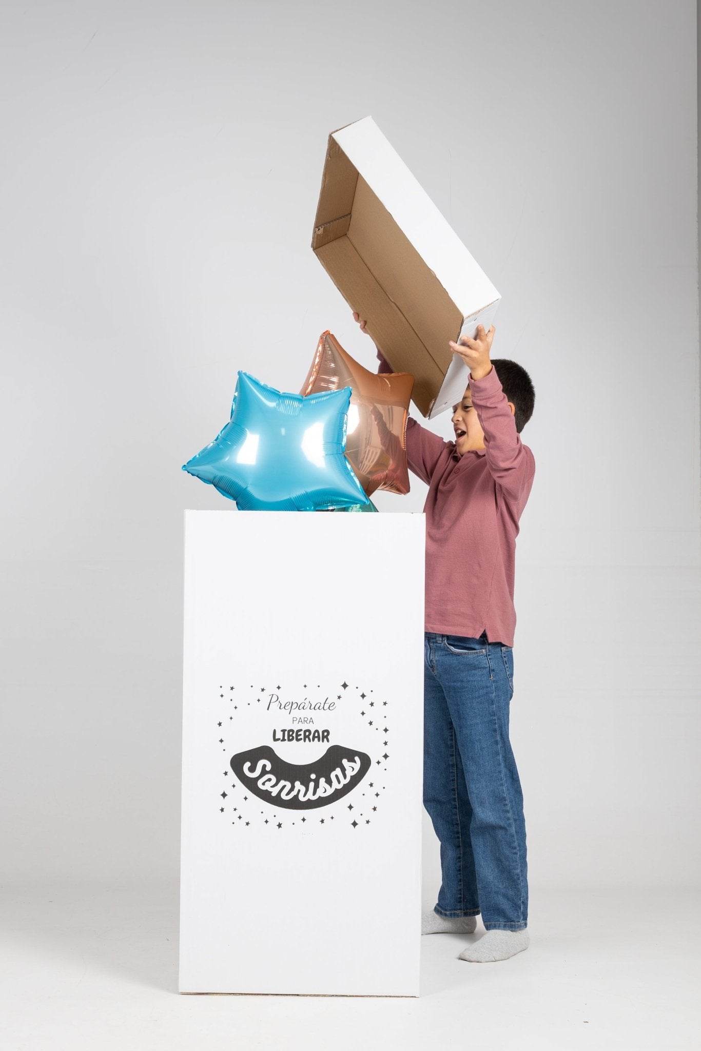 Caja GloBOOM con globos Estrellas - Mis Globos