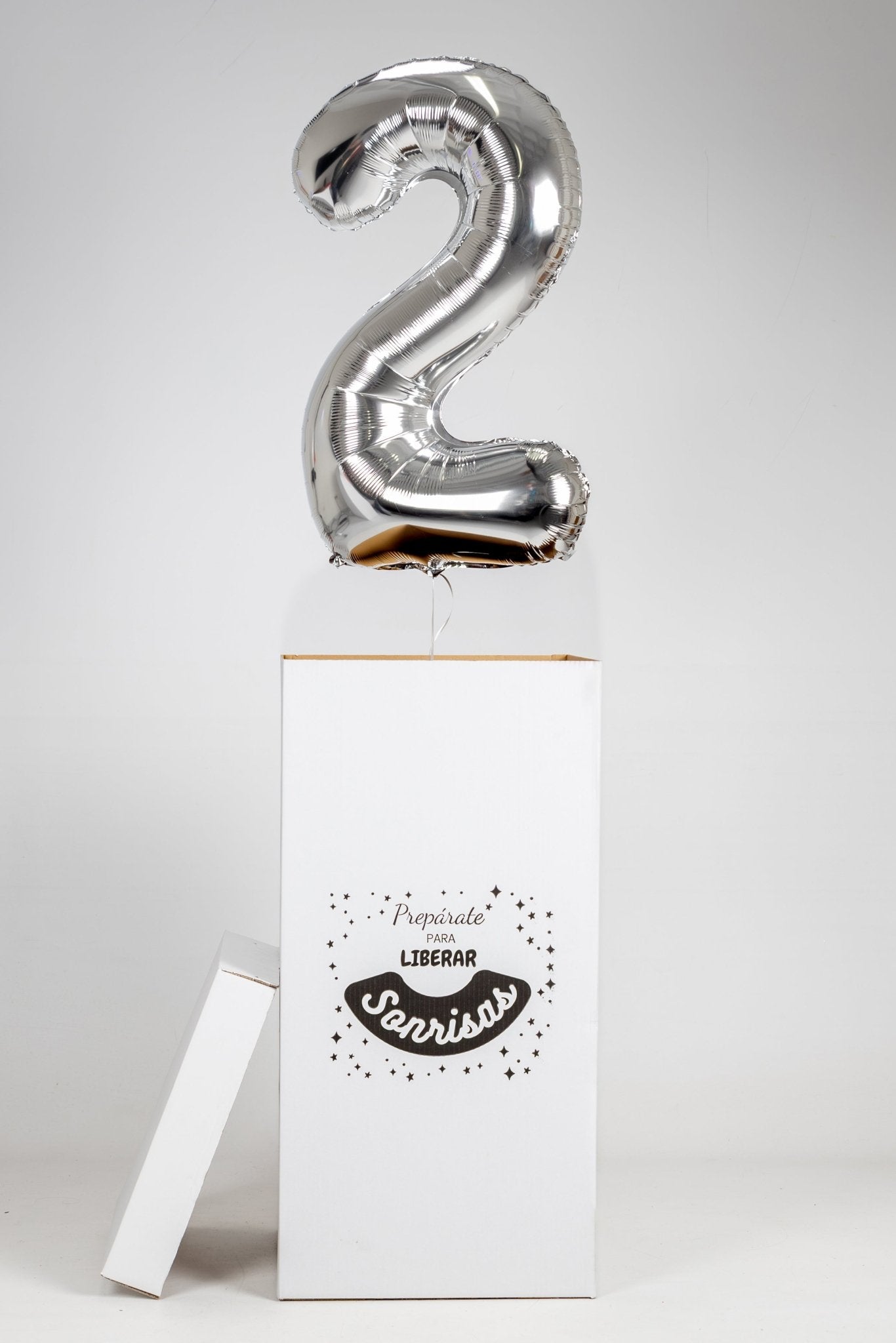 Caja GloBOOM con globos Número simple - Mis Globos