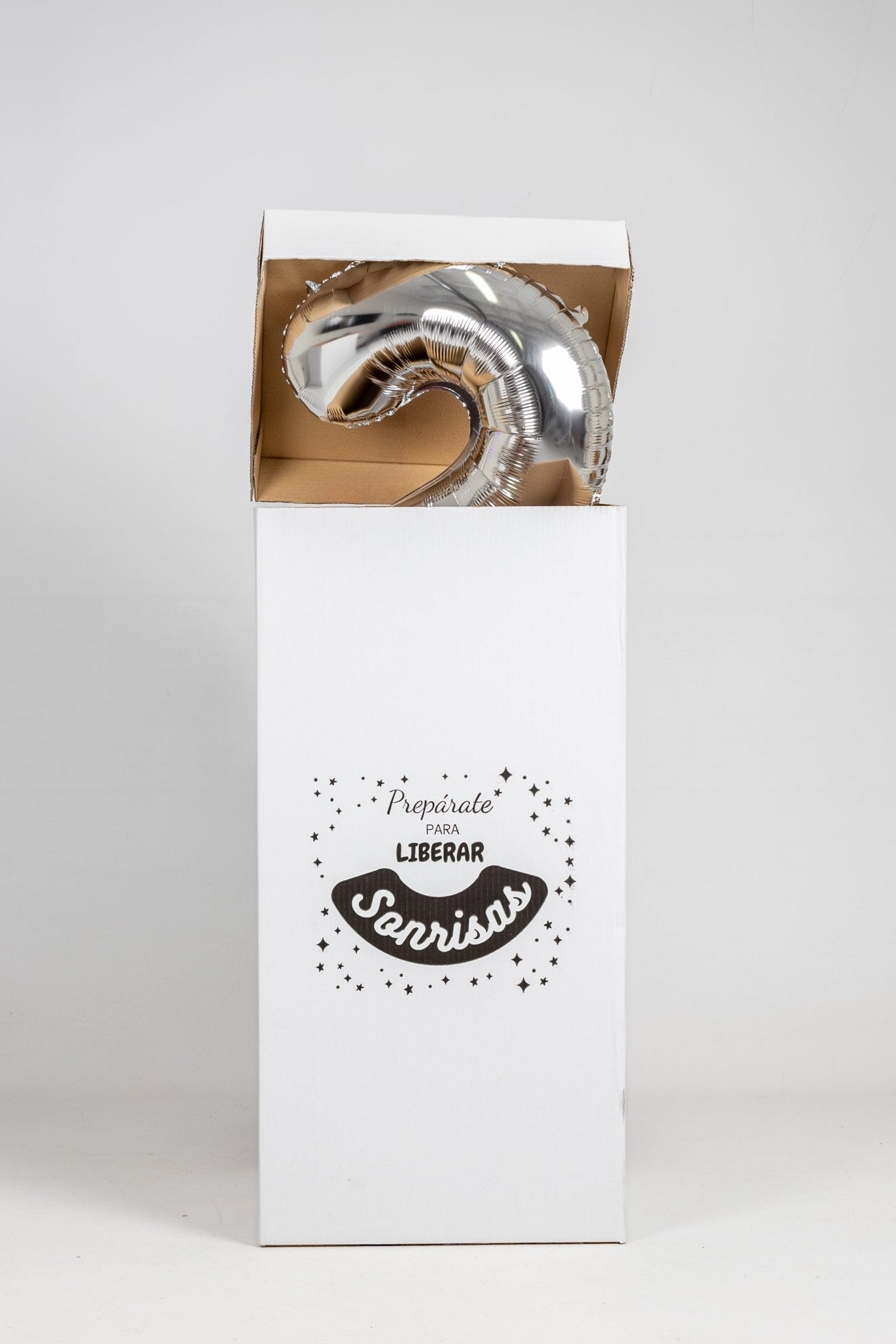 Caja GloBOOM con globos Número simple - Mis Globos