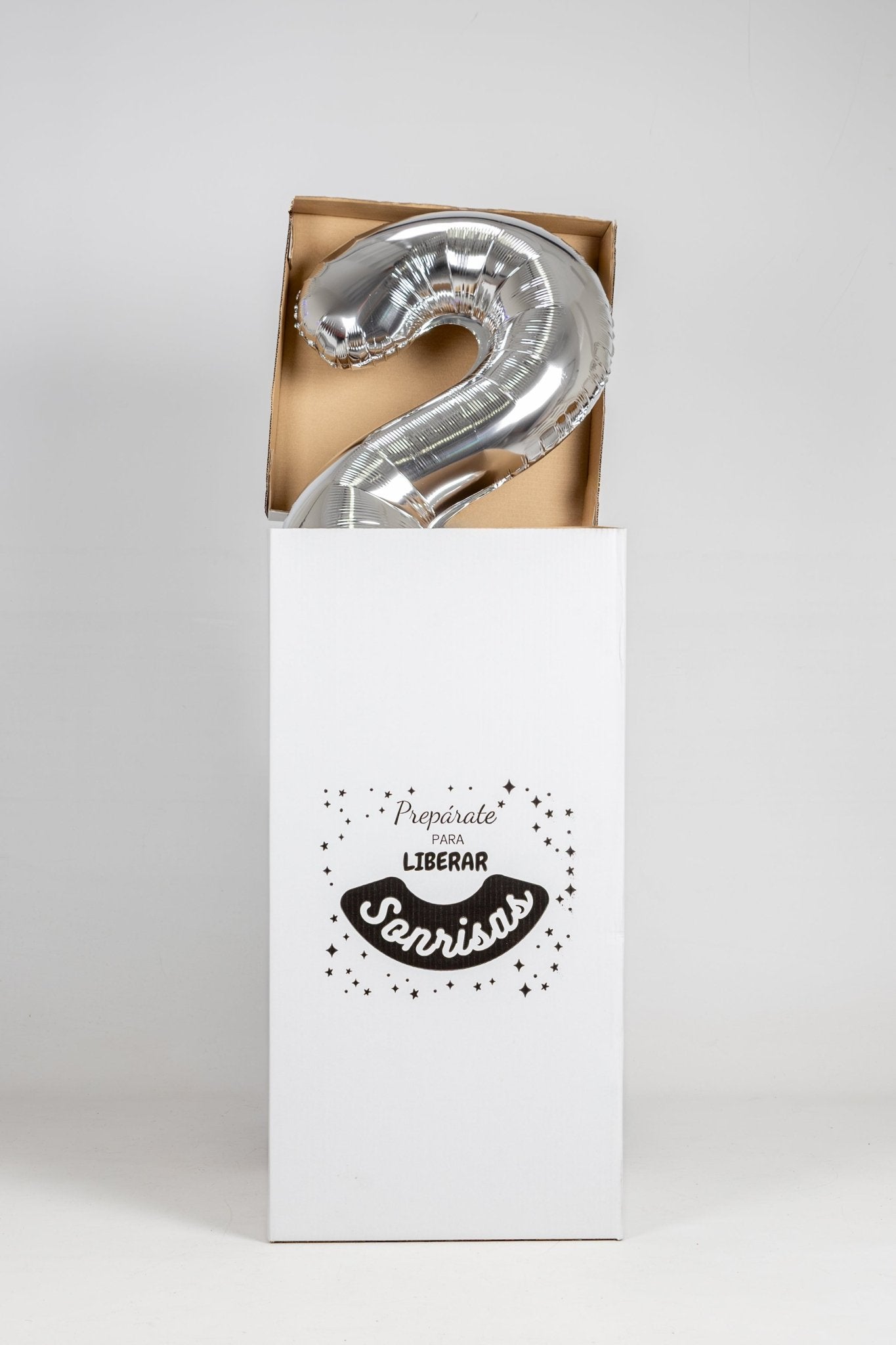 Caja GloBOOM con globos Número simple - Mis Globos