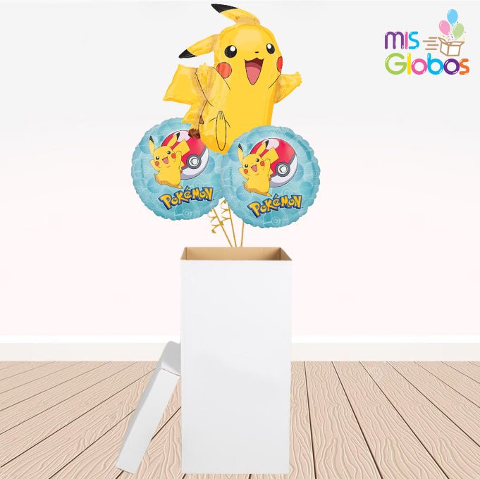 Caja GloBOOM con globos Super Pikachu - Mis Globos