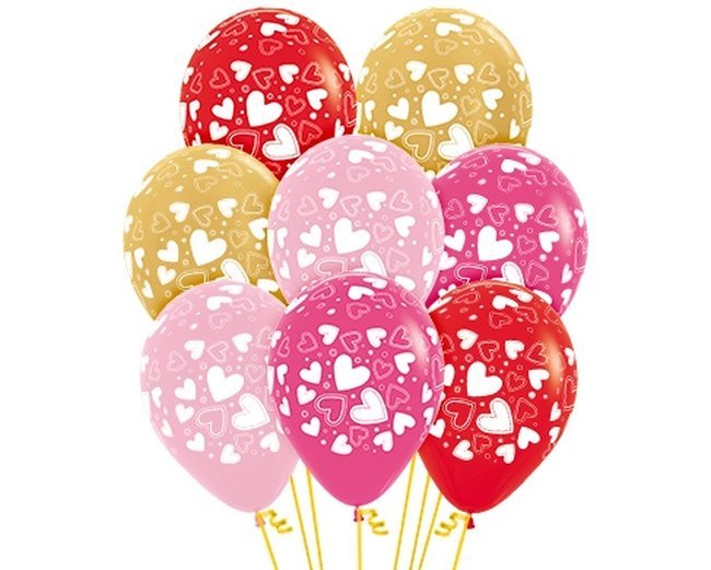 Globos látex corazones - Mis Globos