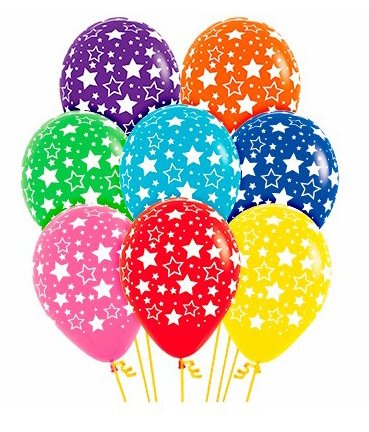 Globos látex estrellas - Mis Globos