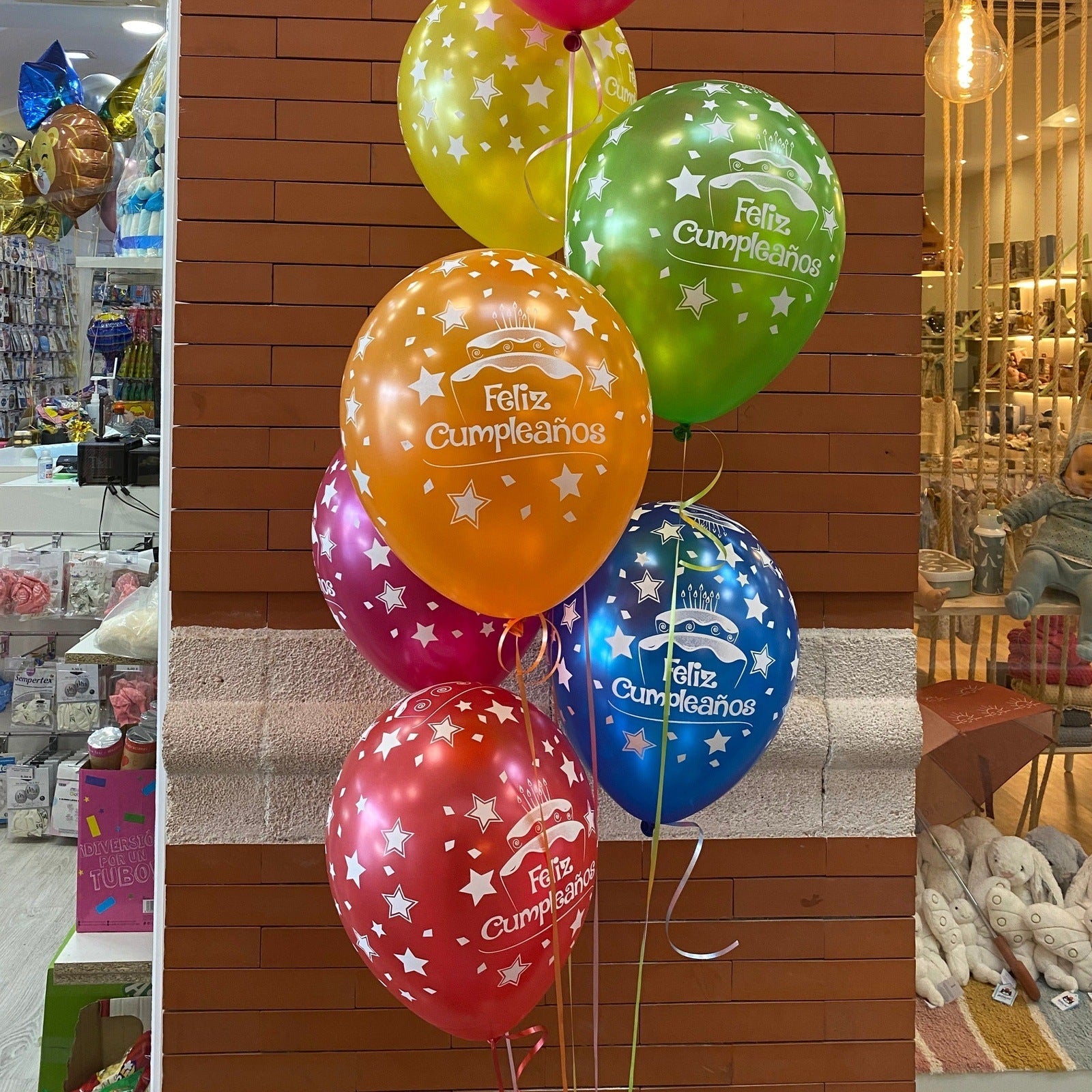 Globos látex Feliz Cumpleaños tartas - Mis Globos