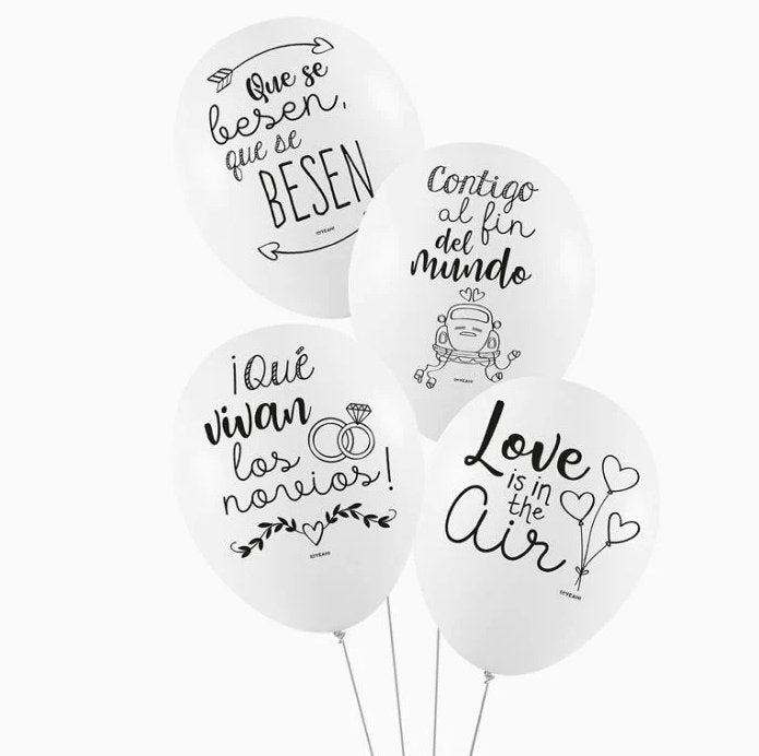 Globos látex frases de boda - Mis Globos