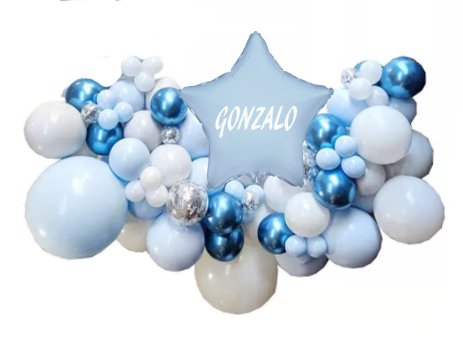 Guirnalda de globos para colgar en la pared - Mis Globos