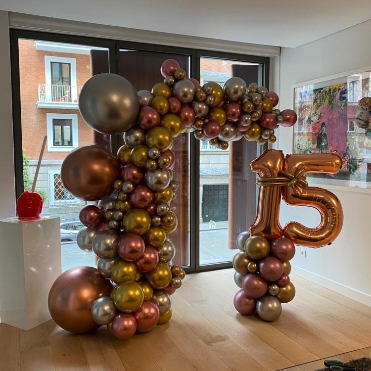 Medio Arco Orgánico Edad Cumpleaños - Mis Globos