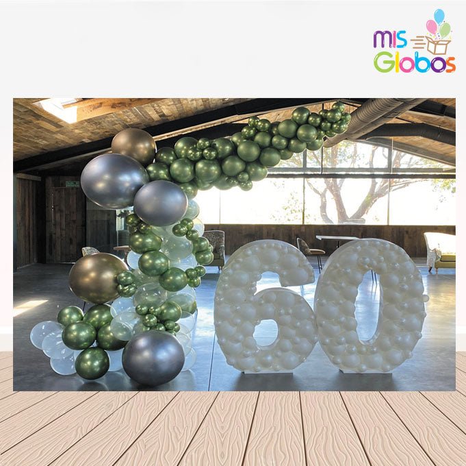 Medio Arco Orgánico Mosaicos Edad - Mis Globos