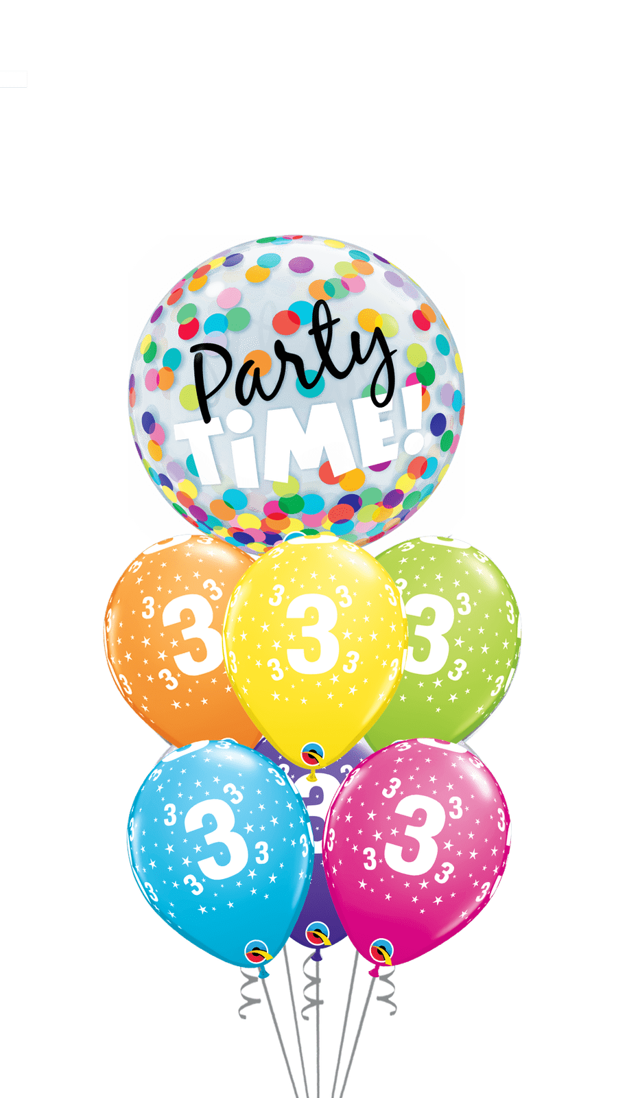 Ramo Cumpleaños Nº 2 burbuja - Mis Globos