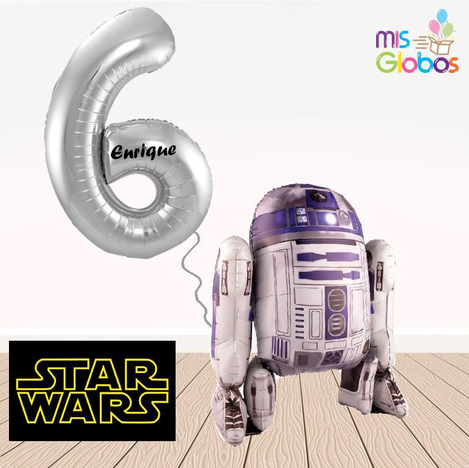 R2 D2 te felicita - Mis Globos