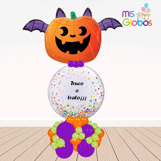 Ramo Arrebol Calabaza Sonriente - Mis Globos