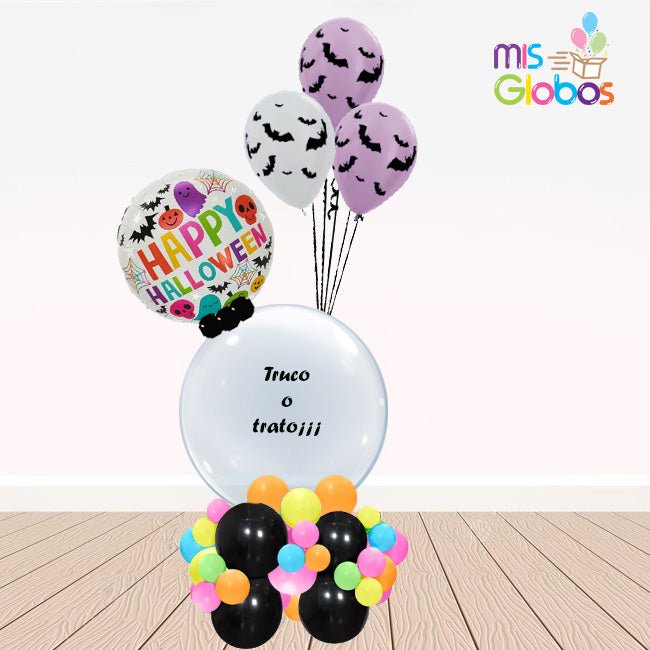 Ramo Ataraxia Halloween Colorido Murciélagos - Mis Globos
