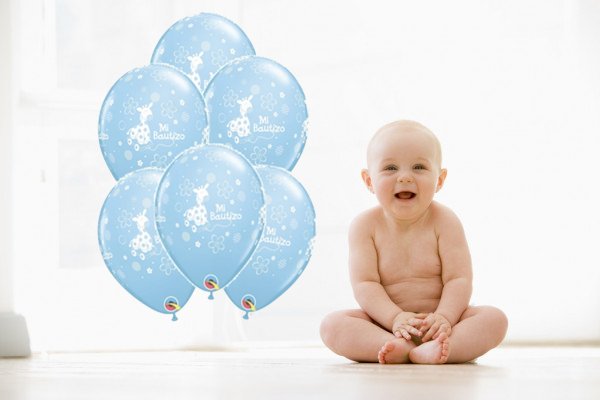Ramo Bautizo Azul - Mis Globos